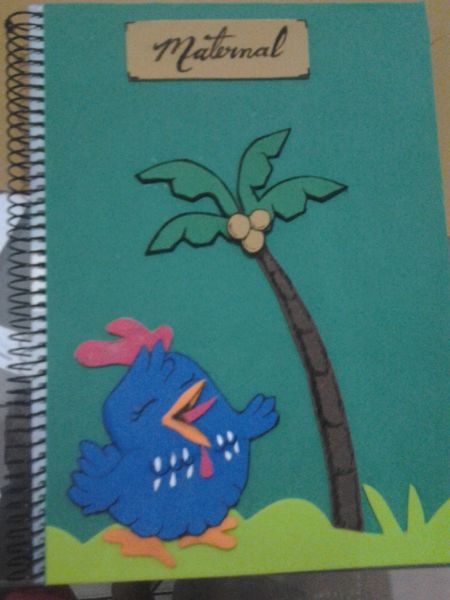 Caderno decorado galinha pintadinha